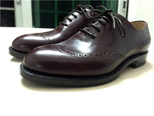 Handmade Goodyear One-piece Carved Oxford Men's Shoes