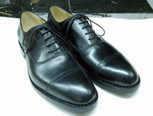 Goodyear handmade custom fetal cowhide leather outsole Oxford shoes