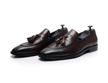 British retro colored handmade genuine leather penny loafers