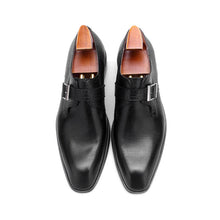 Men's Leather Buckle Monks Shoes