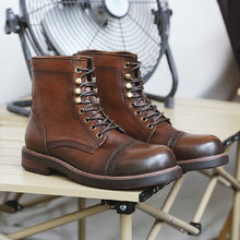 dress brogue leather martin boots