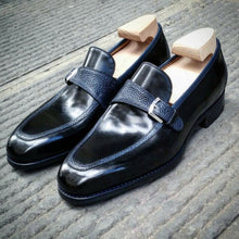 Vintage Buckle Slip-On Loafers