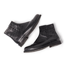 Men's zipper martin boots vintage leather slip-on ankle boots