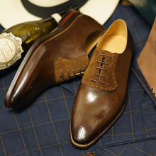 Vintage Genuine Leather Elegant Stylish Classic Lace-up Oxford Shoes