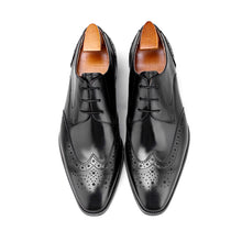 Formal Business  Cowhide Genuine Leather Brogue Derby Dress Shoes