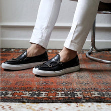 studded slip-on loafers