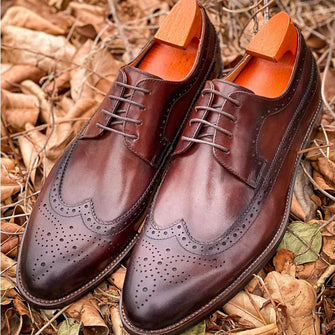 men's breathable formal British derby shoes