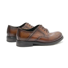 First layer cowhide retro hand-polished old leather shoes derby shoe