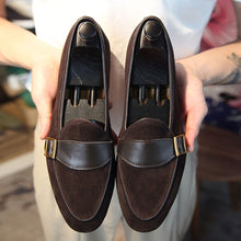 Belgian Leather British Style Slip-On Lazy Casual Loafers