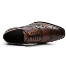 Brown brogue all match fashion leather shoes oxford