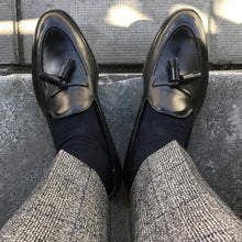 Brown Handmade Vintage Brushed Fringe Loafers