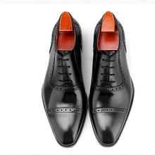 Italian Stylish Handmade Genuine Leather Mens Oxford Dress Shoes