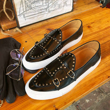 studded slip-on loafers