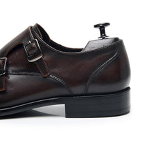 Polymark leather double with Monk shoes