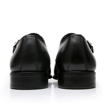 First layer cowhide handmade pointed toe monk shoes