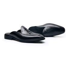 British breathable slip-on loafer half slippers sandal