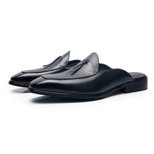 British breathable slip-on loafer half slippers sandal