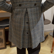 Taupe Tweed Herringbone Polo Coat