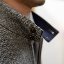 Gray tweed 50% wool herringbone G9 jacket