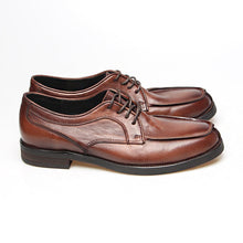 Washed and rubbed toe layer cowhide distressed leather shoes derby shoes