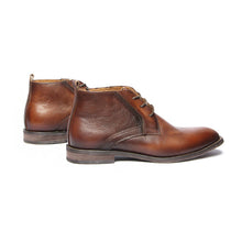 Handmade Italian brown and black chukka boots