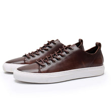 low-top universal all-match casual British lace-up leather sneakers