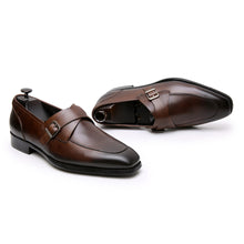 Classic Buckle Monks in Leather monk shoes