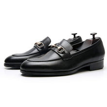 British slip-on business lazy casual horsebit loafers