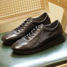 Retro leather casual couple moral training shoes sneaker