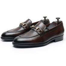 British slip-on business lazy casual horsebit loafers