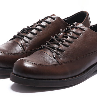 Casual Round Toe Vintage Hand Polished Derby Shoes